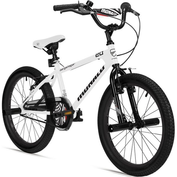 bergsteiger Kinderfahrrad Monaco 20 Zoll BMX, geeignet für 6 - 9 Jahre, Mädchen, Jungen, 1 Gang, V-Brakes