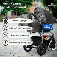 Bergsteiger Kinderwagen Capri grau
