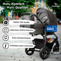 Bergsteiger Kinderwagen Capri grau