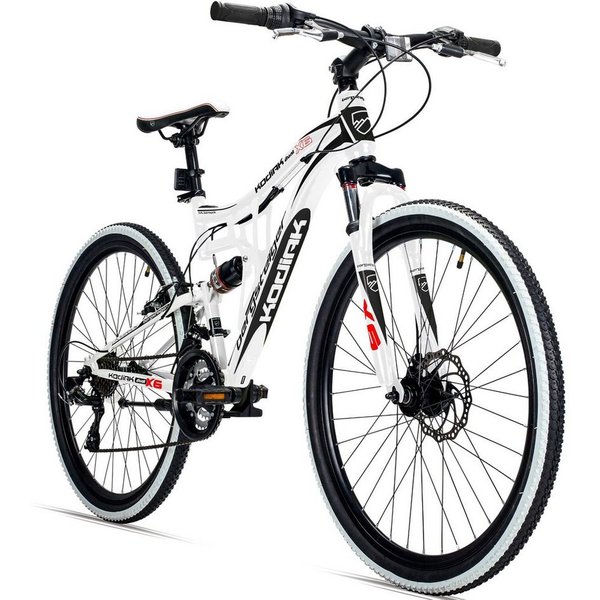 bergsteiger Mountainbike Kodiak 26, 29 Zoll Mountainbike, geeignet ab 150 cm, Damen, Herren, 21 Gang Shimano Tourney RD-TY300 Schaltwerk, Kettenschaltung, V-Bre