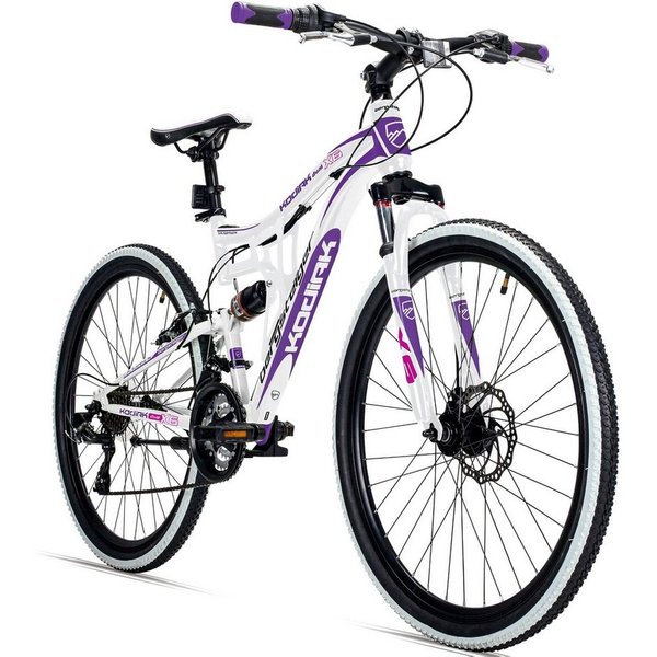 bergsteiger Mountainbike Kodiak 26, 29 Zoll Mountainbike, geeignet ab 150 cm, Damen, Herren, 21 Gang Shimano Tourney RD-TY300 Schaltwerk, Kettenschaltung, V-Bre