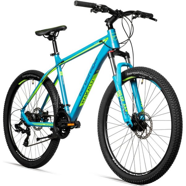 bergsteiger Mountainbike Makalu 26, 29 Zoll Mountainbike Alu, geeignet ab 150 cm, Damen, Herren, 21 Gang Shimano Tourney RD-TY300 Schaltwerk, Kettenschaltung, S