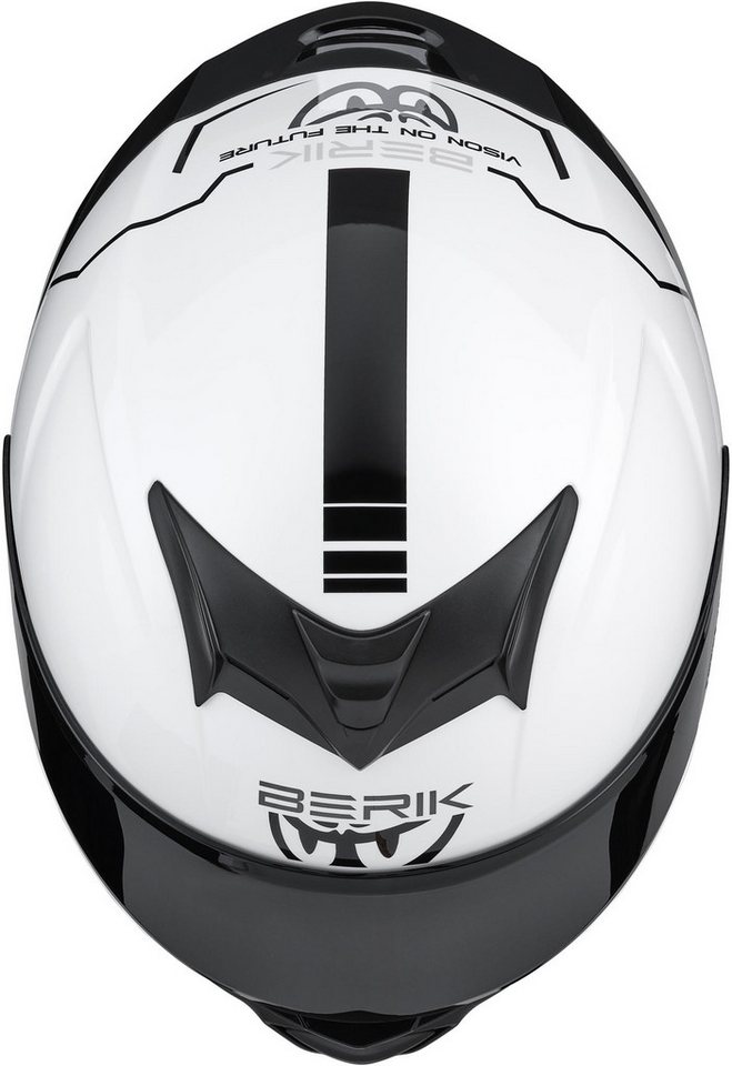 Berik Motorradhelm FF867 Taruna Helm, Vorbereitet Für Kommunikationssystem,herausnehmbares Innenfutter – Bild 5 von 5