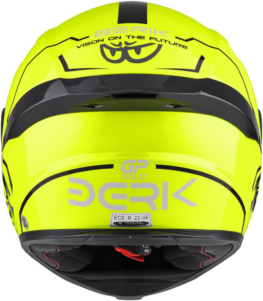 Berik Motorradhelm FF867 Taruna Helm, Vorbereitet Für Kommunikationssystem,herausnehmbares Innenfutter – Bild 3 von 5