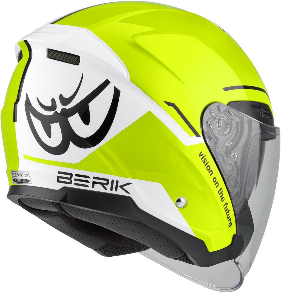 Berik Motorradhelm OF669 Vidos Jethelm, Vorbereitet Für Kommunikationssystem,herausnehmbares Innenfutter – Bild 4 von 5