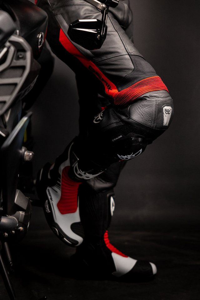 Berik Motorradhose Flexius Motorrad Lederhose Knieprotektoren enthalten – Bild 3 von 4