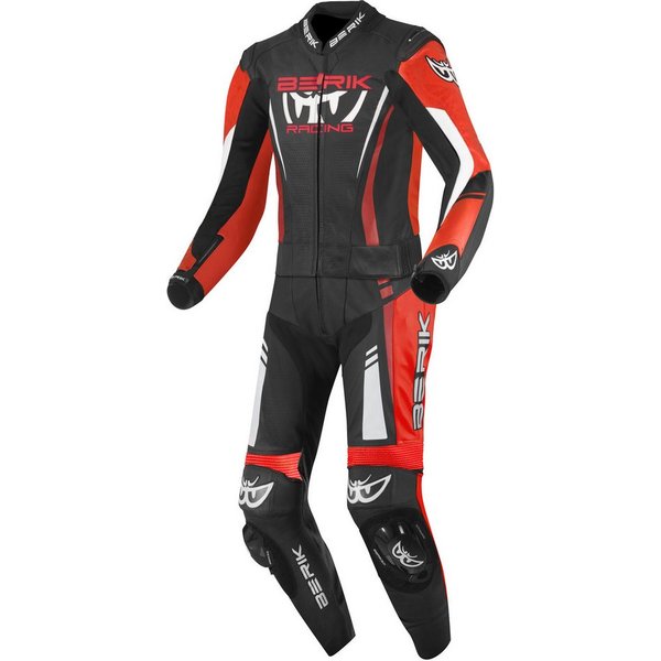 Berik Motorradkombi Absolute GP2 2-Teiler Motorrad Lederkombi Rückenprotektor vorbereitet,Verbindungsreißverschluss,Ellenbogenp