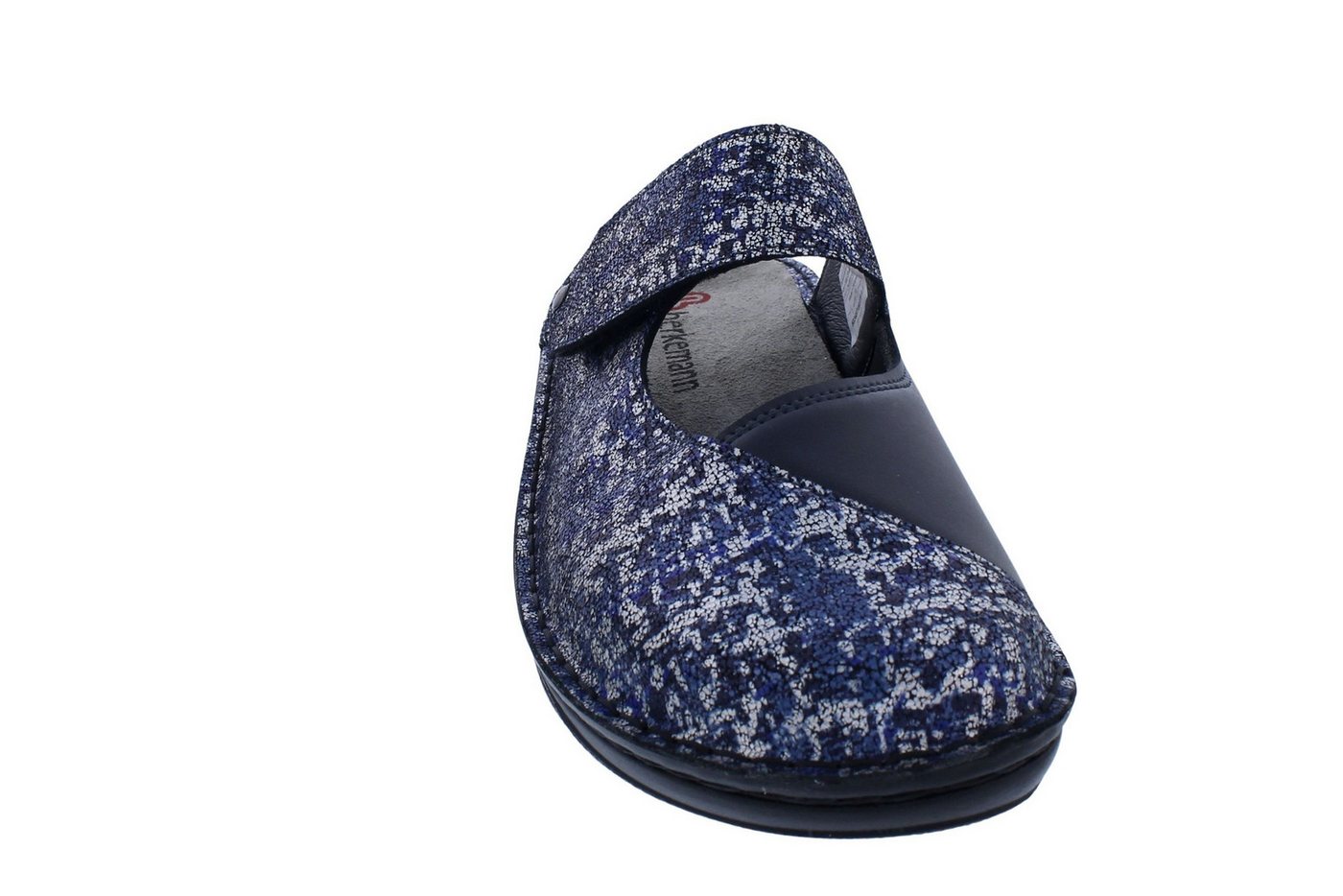 BERKEMANN Berkemann Clog Heliane 3457-378, Nubukleder mit Stretch, Jeans - Blau, Clog – Bild 3 von 5