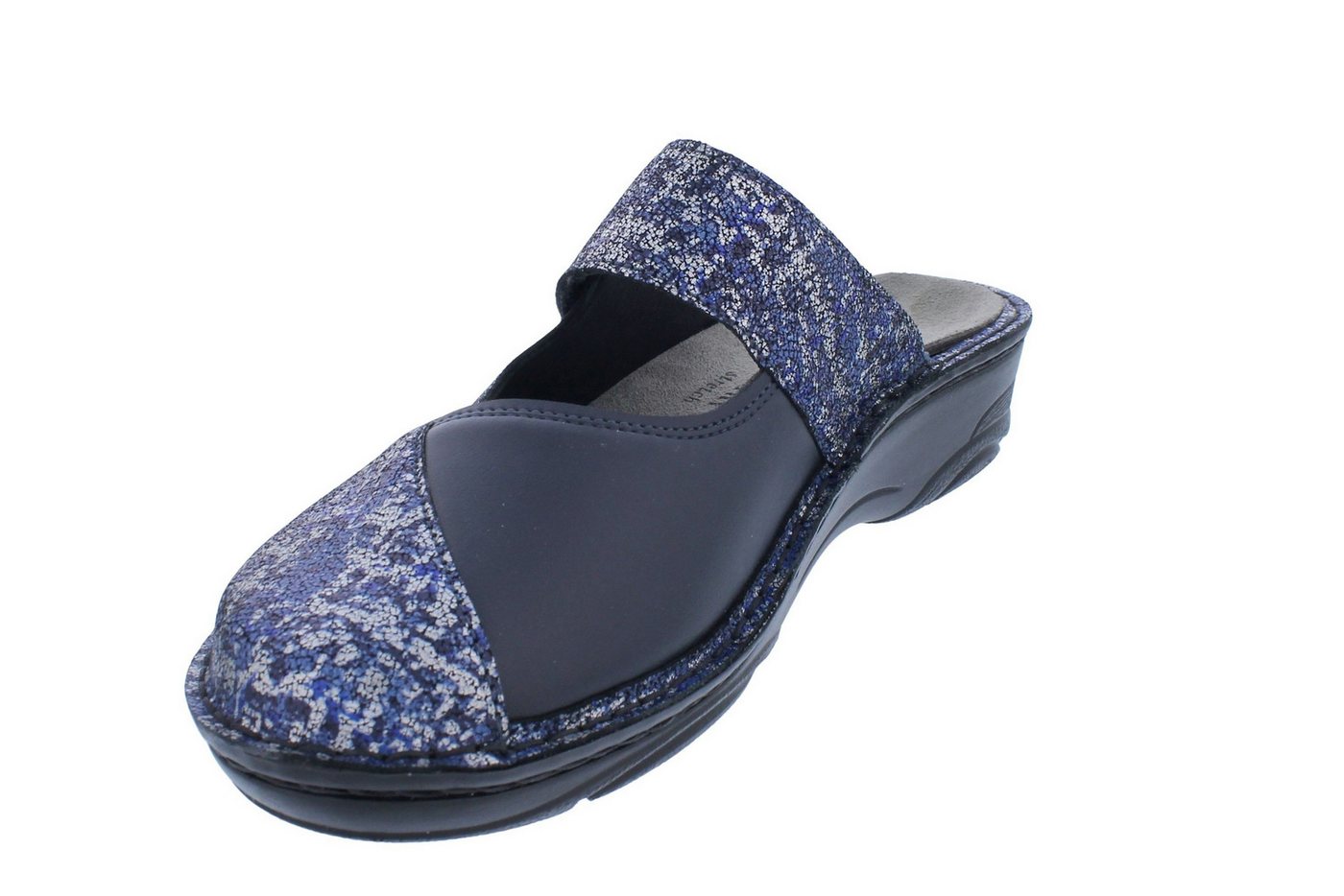 BERKEMANN Berkemann Clog Heliane 3457-378, Nubukleder mit Stretch, Jeans - Blau, Clog – Bild 4 von 5