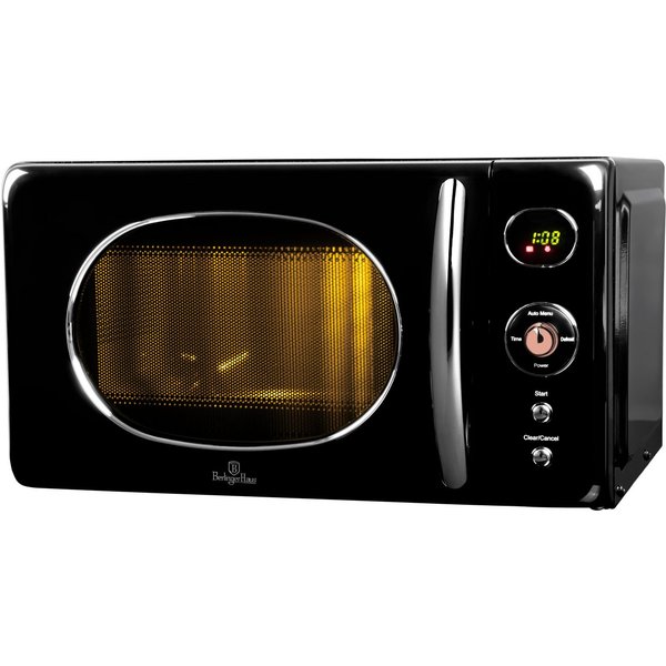 BerlingerHaus Mikrowelle BH 9698, 20 l, 20 L, 800 W, 6 Leistungsstufen, Auftaufunktion, Timer 95 Min
