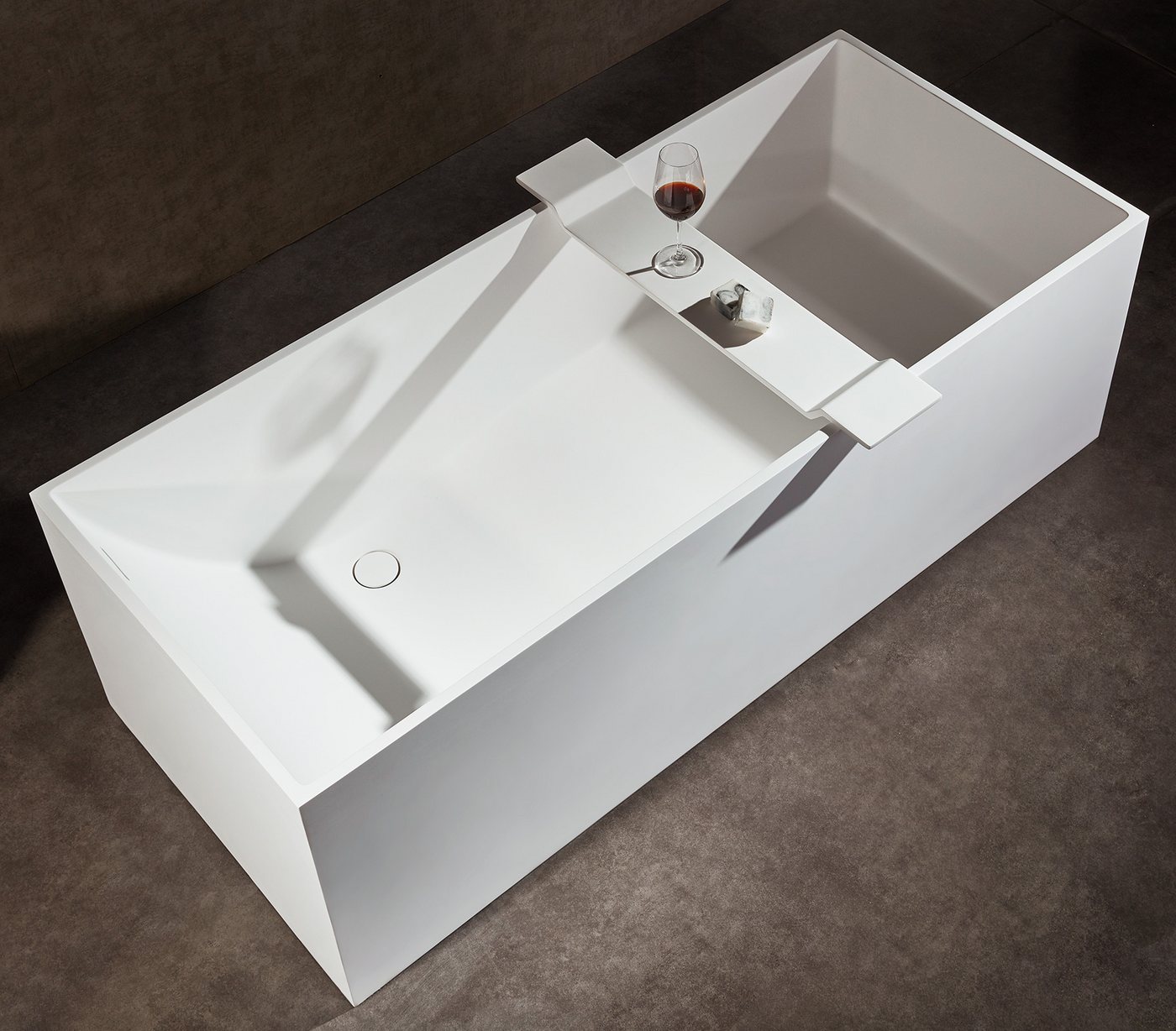 Bernstein Badewannenablage PB4208, aus Mineralguss - 85 x 16 cm - Farbe wählbar – Bild 4 von 5