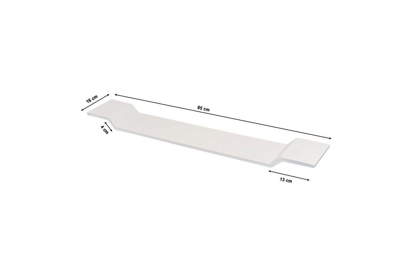 Bernstein Badewannenablage PB4208, aus Mineralguss - 85 x 16 cm - Farbe wählbar – Bild 5 von 5
