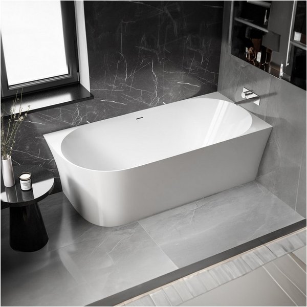 Bernstein Eckwanne NOVA SLIM LINE RECHTS, Eckbadewanne, Sanitäracryl, asymmetrisch, mehrere Größen wählbar
