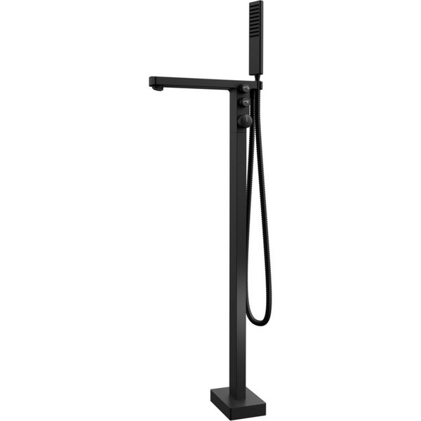 Bernstein Standarmatur NT7562 Schwarz matt freistehend mit ABS-Handbrause