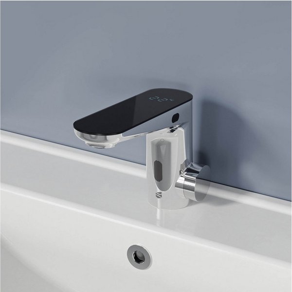 Bernstein Waschtischarmatur 3002S Chrom Dual-Sensor und LED-Anzeige