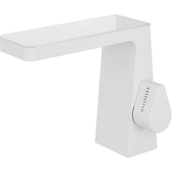 Bernstein Waschtischarmatur NT7320 Weiß matt Wasserfall-Auslauf