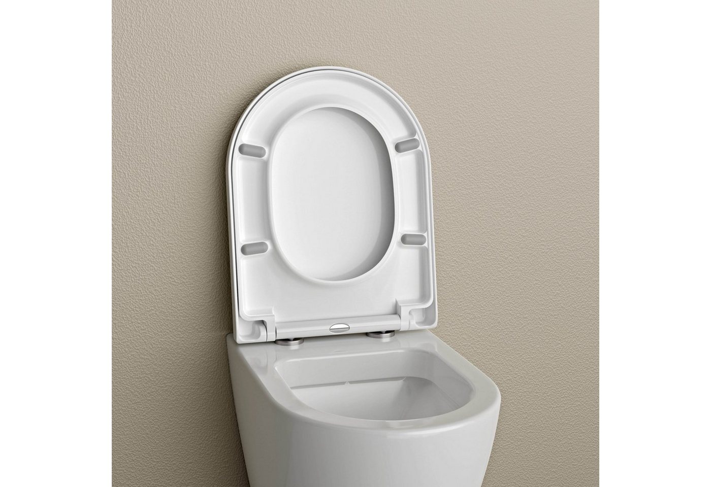 Bernstein WC-Sitz U1002 in Weiß glänzend, Soft-Close und Take-Off – Bild 3 von 5