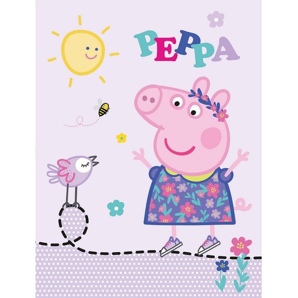 BERONAGE Kinderteppich Peppa Wutz Pig Happy Spiel-Teppich 100x133 cm, rechteckig, Höhe: 10 mm, rutschfest