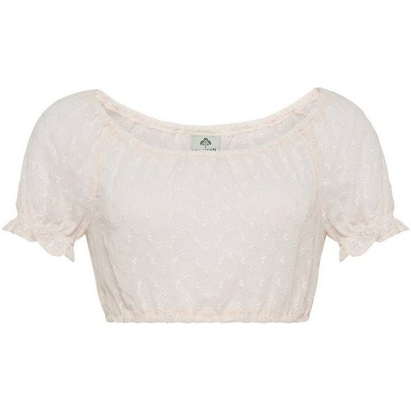Berwin Dirndlbluse Dirndlbluse mit Lochstick