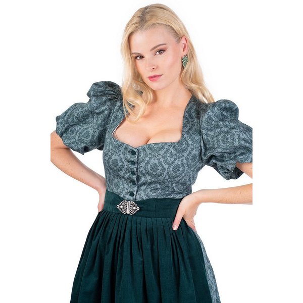 Berwin & Wolff Dirndl Midi Dirndl 2tlg. - ISALIE - tannengrün