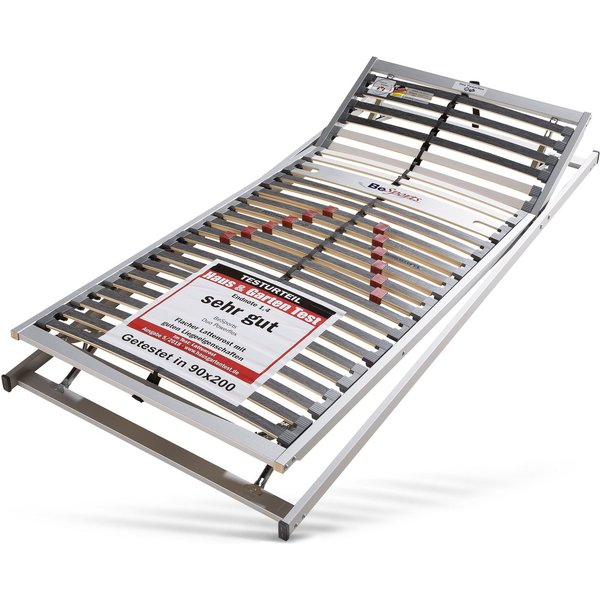 Lattenrost Lattenrost Duo Powerflex, Lattenrost in 90x200 cm und weiteren Größen, BeSports, Kopfteil manuell verstellbar, Fußteil manuell verstellbar, Lattenros