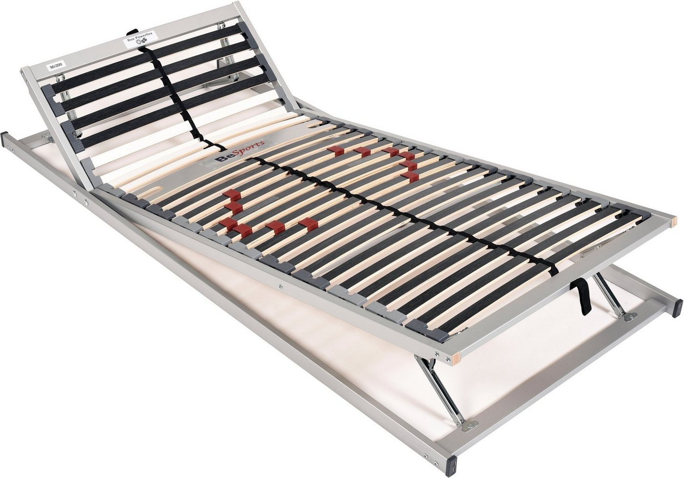 Lattenrost Lattenrost Duo Powerflex, Lattenrost in 90x200 cm und weiteren Größen, BeSports, Kopfteil manuell verstellbar, Fußteil manuell verstellbar, Lattenros – Bild 2 von 5