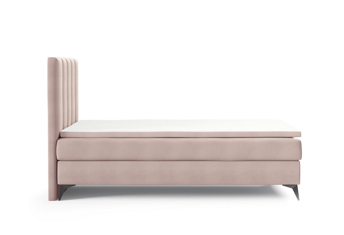 Best for Home Boxspringbett K10 NEO SINGLE Bonellfederkernmatratze mit Komfort Topper H3 (Einzelbett, Polsterbett mit gepolstertes Kopfteil, Jugendbett, Kinderb – Bild 3 von 3