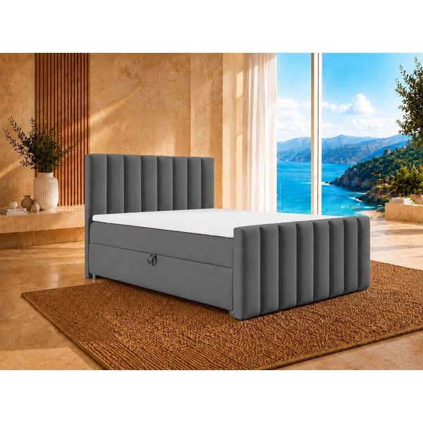 Best for Home Boxspringbett Trinity K10 mit Stauraum, Bonellmatratze & Komfort-Topper (Boxspringbett-Set, 1-St., 140x200 160x200 180x200 200x200 cm), Ergonomisc