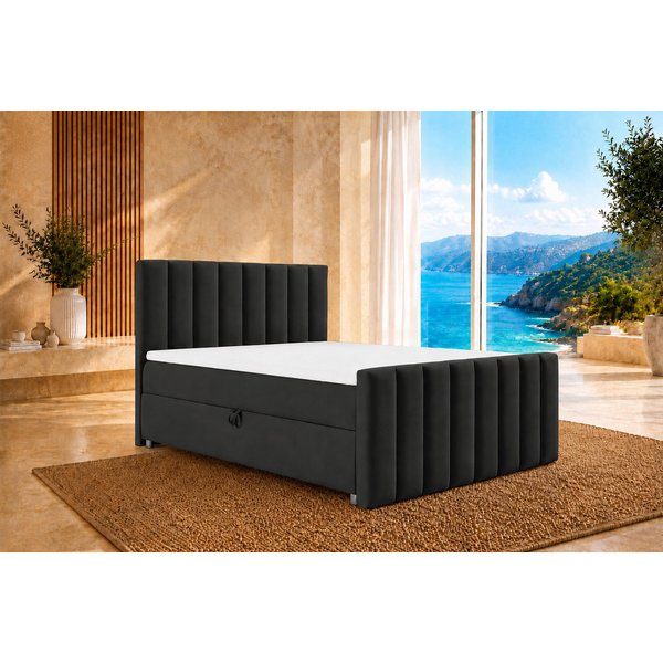 Best for Home Boxspringbett Trinity K10 mit Stauraum, Bonellmatratze & Komfort-Topper (Boxspringbett-Set, 1-St., 140x200 160x200 180x200 200x200 cm), Ergonomisc