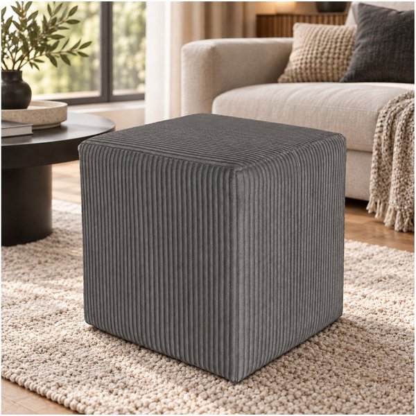Best for Home Sitzwürfel Pouf Hocker – Samt, Fußhocker & Sitzpuff (Sitzwürfel / Pouf Hocker, 1 St., 1x Sitzwürfel / Pouf Hocker), multifunktional, Dekoelement, 