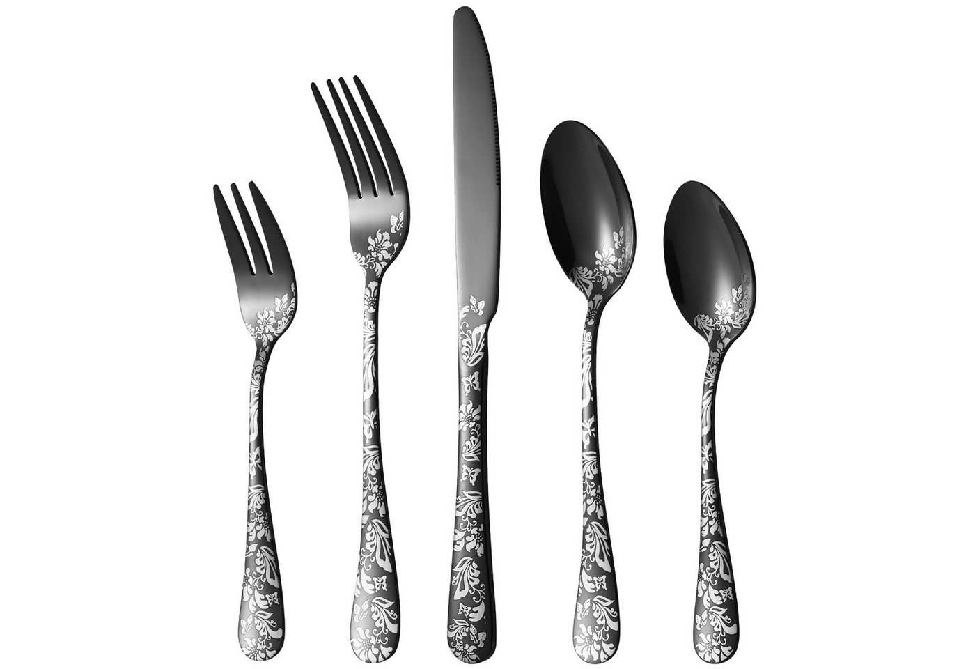 Faizee Home Besteck-Set Faizee Home Besteck-Set Faizee Home mit Ornament-Design, mehrfarbig – Bild 4 von 5