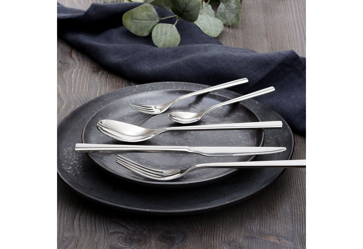 GRÄWE Besteck-Set GRÄWE Besteck-Set Porto, 10-teilig, 2 Personen, Edelstahl, poliert, Edelstahl – Bild 2 von 4