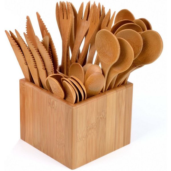 GRÄWE Besteck-Set GRÄWE Geschenkset - BAMBUS Besteckset 41-teilig inkl. Box, Bambus