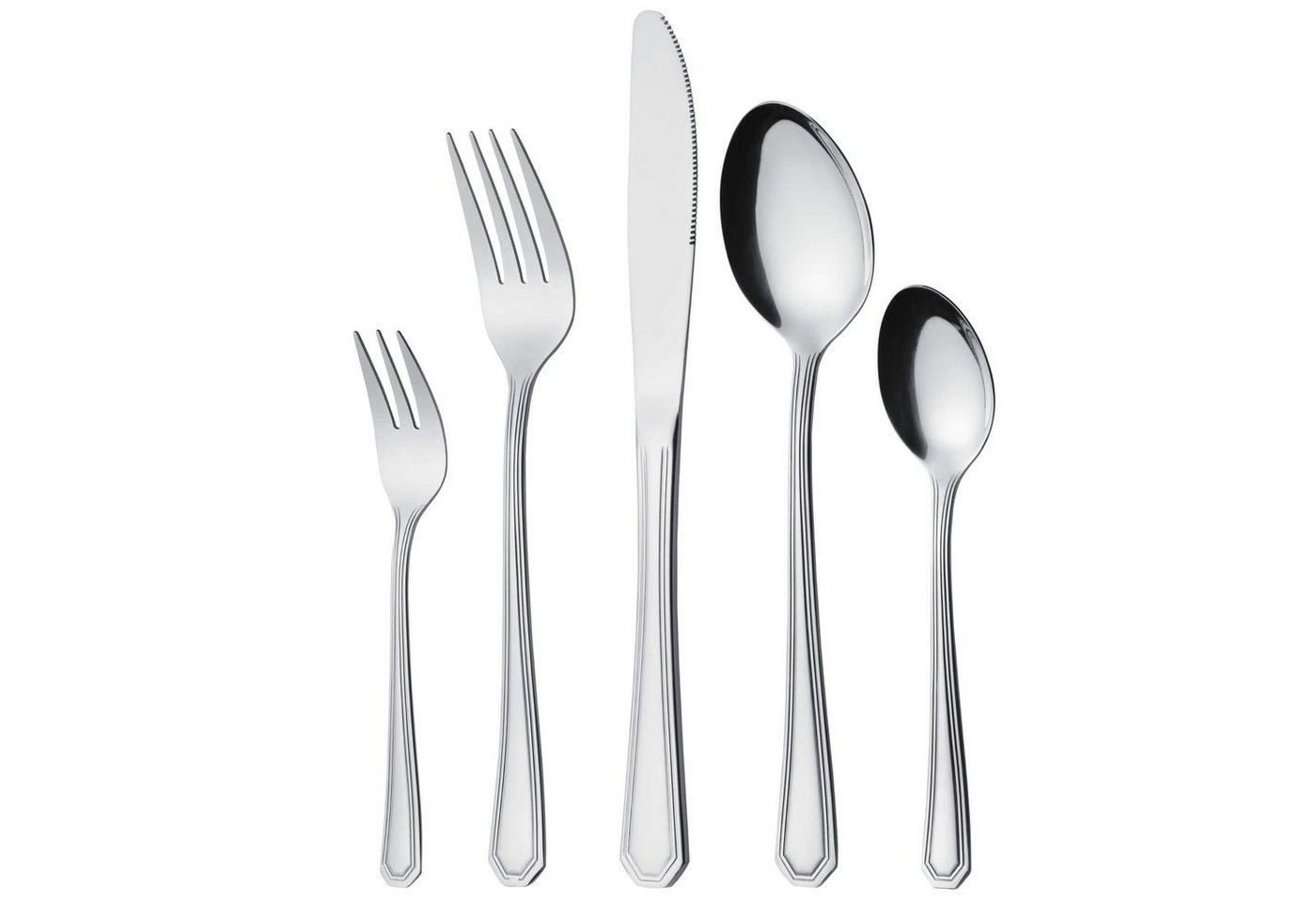 GRÄWE Besteck-Set GRÄWE Tafelbesteck 68-tlg., inkl. Koffer, für 12 Personen, Serie Madri, Edelstahl 18/0 – Bild 2 von 4