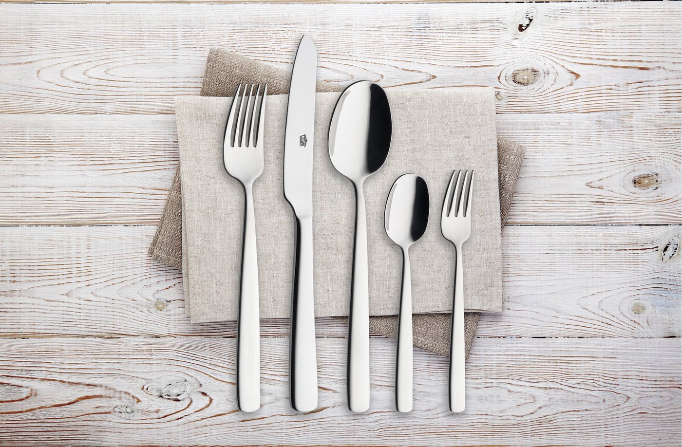 GSW Besteck-Set GSW Premium (30-tlg), 6 Personen, Edelstahl 18/10, Besteck-Set im elegant modernen Design für die besonderen Momente – Bild 5 von 5
