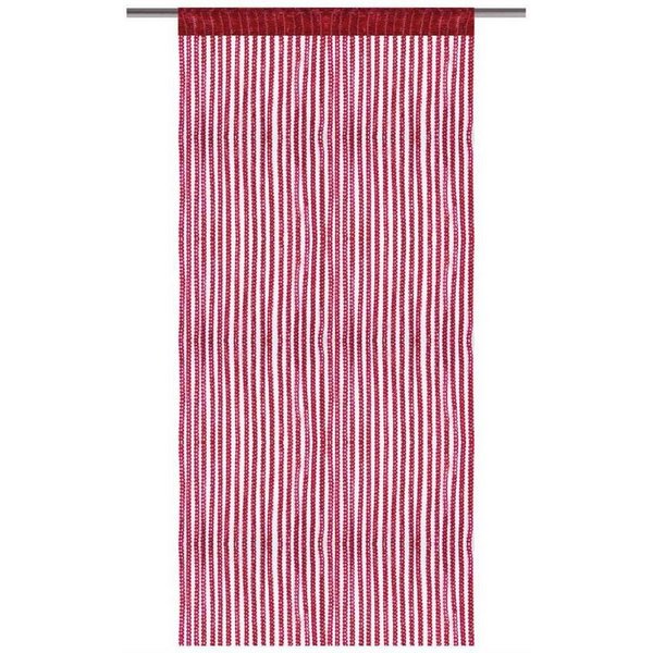 Bestlivings Fadenvorhang, Stangendurchzug, halbtransparent, Fadengardine mit Stangendurchzug (90 x 200cm bis 300 x 250cm)