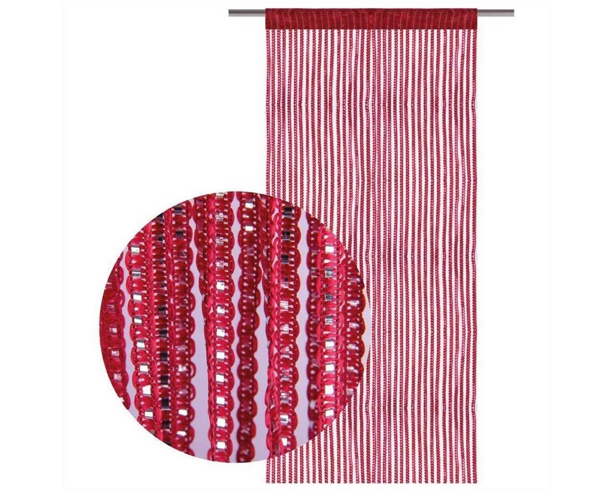 Bestlivings Fadenvorhang, Stangendurchzug, halbtransparent, Fadengardine mit Stangendurchzug (90 x 200cm bis 300 x 250cm) – Bild 2 von 5