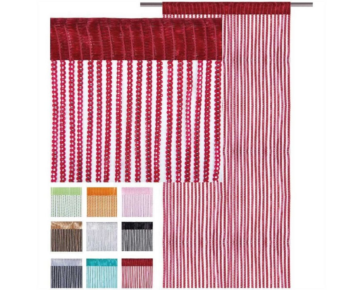 Bestlivings Fadenvorhang, Stangendurchzug, halbtransparent, Fadengardine mit Stangendurchzug (90 x 200cm bis 300 x 250cm) – Bild 4 von 5