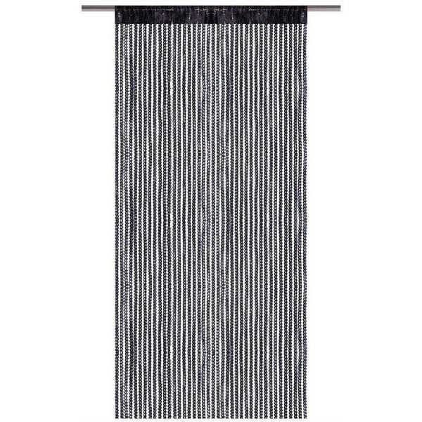 Bestlivings Fadenvorhang, Stangendurchzug, halbtransparent, Fadengardine mit Stangendurchzug (90 x 200cm bis 300 x 250cm)