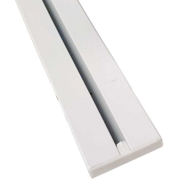 Bestlivings Gardinenschiene, 1-läufig, Fixmaß, verschraubt, Flache Aluminium Schiene (7mm), Längen bis 480cm, (4x120cm)