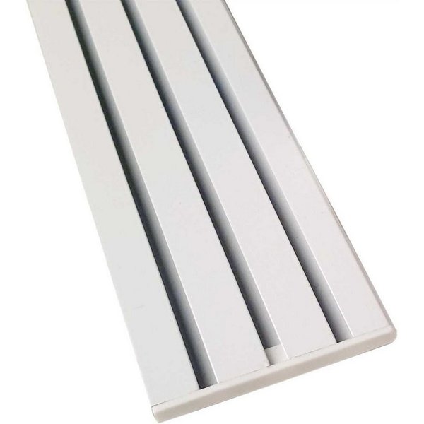 Bestlivings Gardinenschiene, 3-läufig, Fixmaß, verschraubt, Flache Aluminium Schiene (7mm), Längen bis 480cm, (4x120cm)