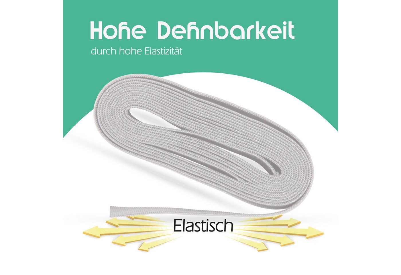 Bestlivings Gummiband, Vielseitiges Gummiband für Handwerk 1,5 - 3,5 cm Breit, 2,5 Meter Lang – Bild 5 von 5