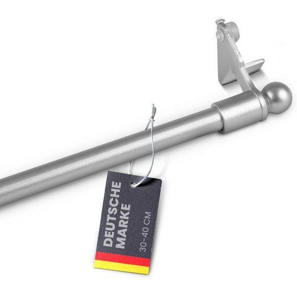 Bestlivings Klemmstange "EASY", Ø 10 mm, 1-läufig, ausdrehbar, ohne Bohren, geklemmt, Metall, für Bistrogardinen, Scheibengardinen, Dekoschals oder saisonale De