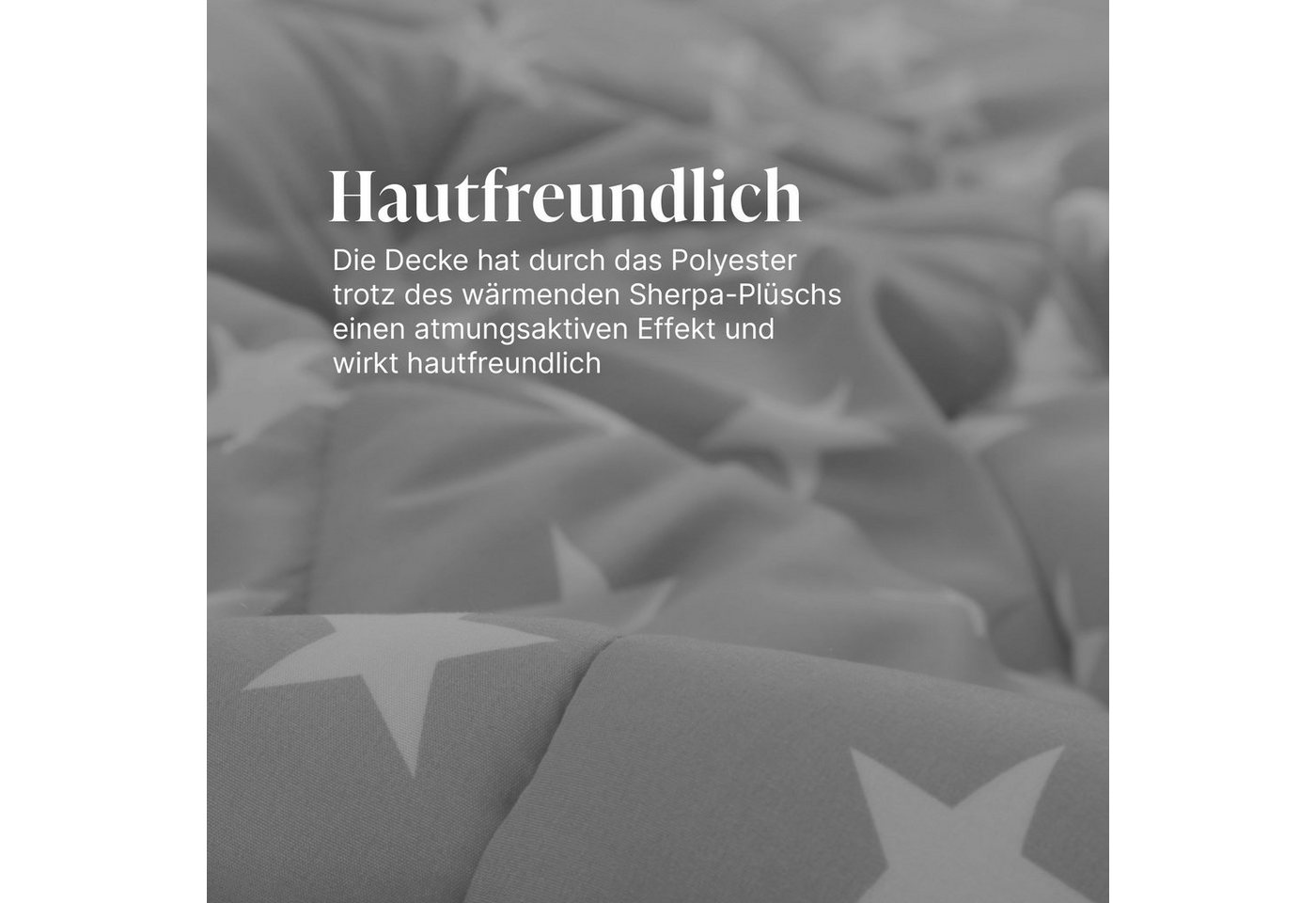 Bestlivings Microfaserbettdecke Wende Steppdecke, Füllung: Polyester, Bezug: Mikrofaser/Sherpa-Fleece, Wende Bettdecke 135x200cm - Steppbett Sherpa-Fleece Flaus – Bild 3 von 5