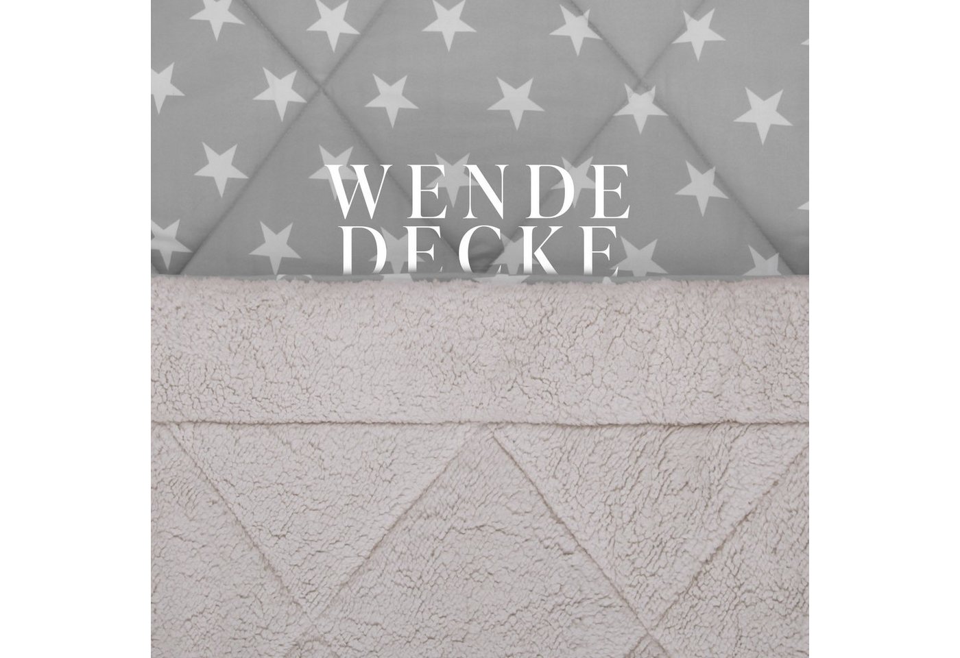 Bestlivings Microfaserbettdecke Wende Steppdecke, Füllung: Polyester, Bezug: Mikrofaser/Sherpa-Fleece, Wende Bettdecke 135x200cm - Steppbett Sherpa-Fleece Flaus – Bild 4 von 5