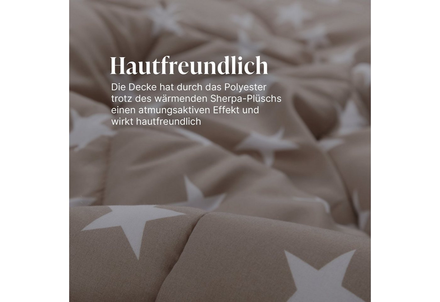 Bestlivings Microfaserbettdecke Wende Steppdecke, Füllung: Polyester, Bezug: Mikrofaser/Sherpa-Fleece, Wende Bettdecke 135x200cm - Steppbett Sherpa-Fleece Flaus – Bild 3 von 5