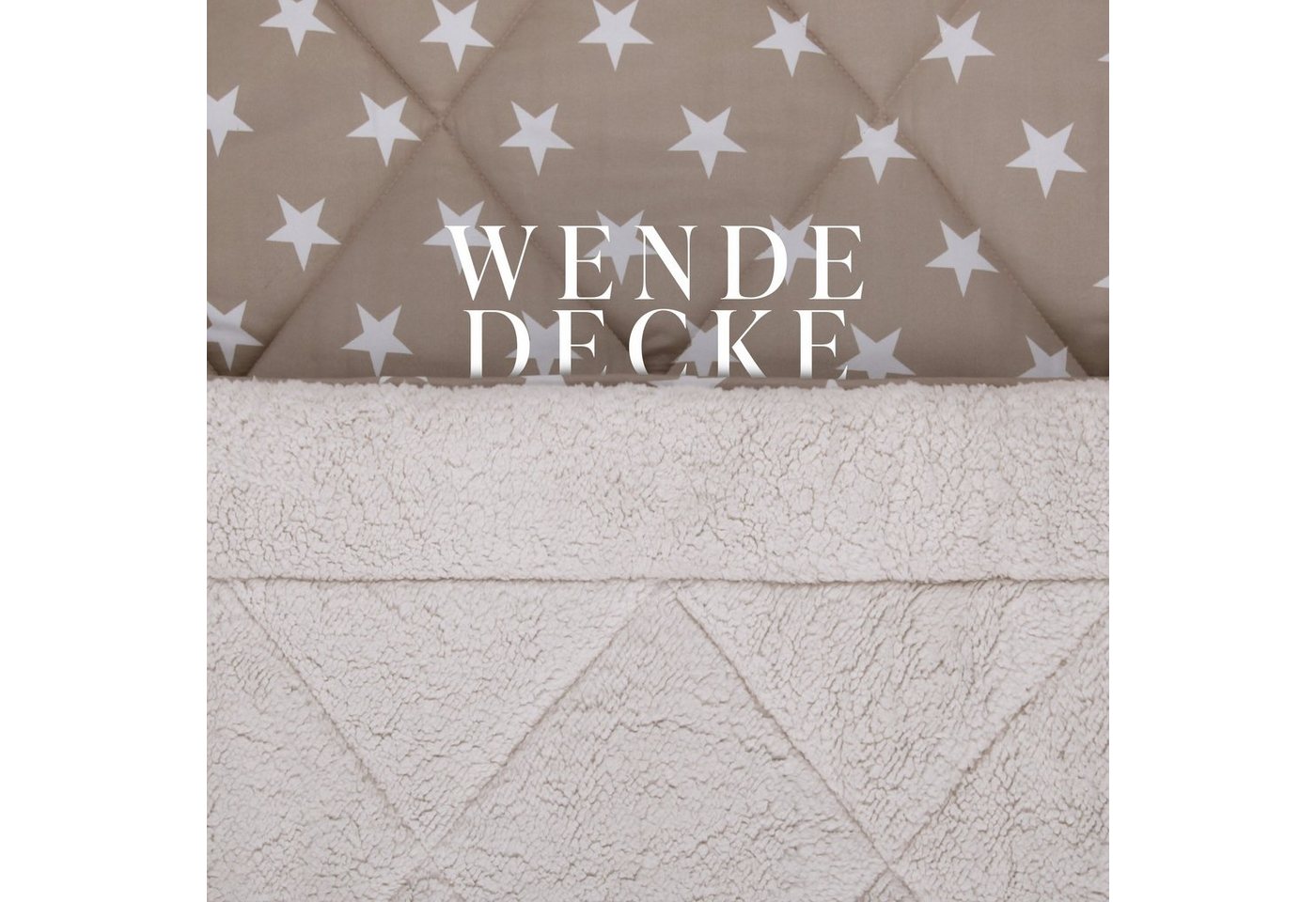 Bestlivings Microfaserbettdecke Wende Steppdecke, Füllung: Polyester, Bezug: Mikrofaser/Sherpa-Fleece, Wende Bettdecke 135x200cm - Steppbett Sherpa-Fleece Flaus – Bild 4 von 5