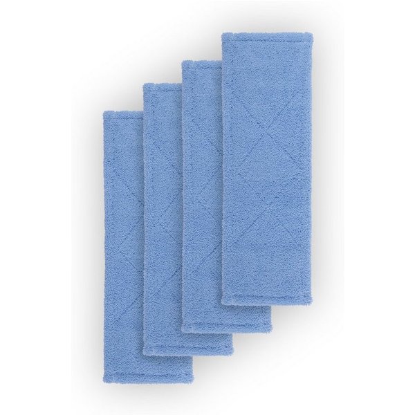 Bestlivings Mikrofaser Wischbezug (Mikrofaser, 40x12 cm, für alle gänigen Klapphalter, 4-tlg., Ersatzbezug für Bodenwischer Flachwischer Bezug - Wischmopp)