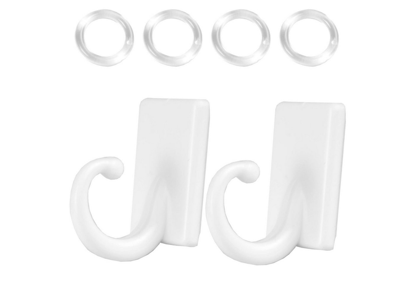 Bestlivings Raffhalter, Gardinen - Raffhalter, (4-tlg), Klebehaken, selbstklebende Wandhalter, für zb. Raffhalter – Bild 4 von 5