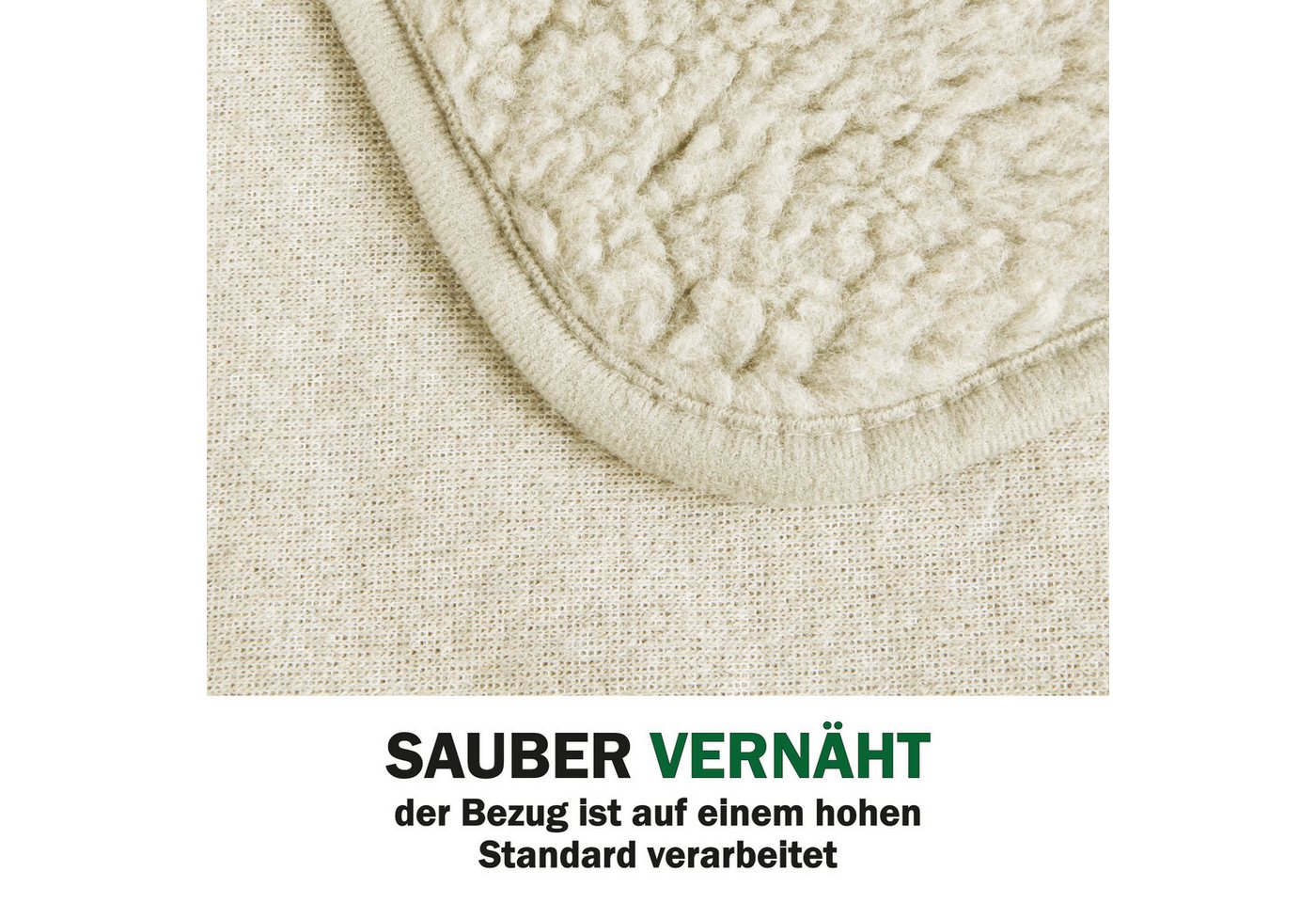 Bestlivings Sesselschoner Lammflor Optik, Sesselüberwurf flauschig - Schonbezug 140x144cm Schoner – Bild 4 von 5